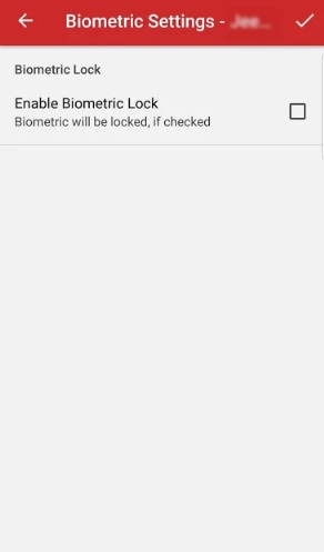 mAadhaar app biometric settings