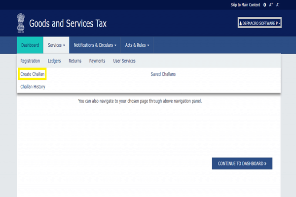 how to pay GST online